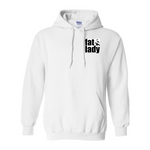 Classic Fat Lady Game Calls Hoodie - White